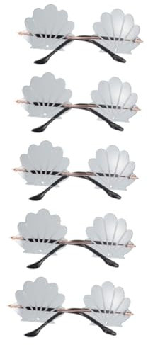 BESPORTBLE 5stücke Kleine Katzen Und Hundesonnenbrille Mit Dekorativem Muschel-Design Uv-Schutz Und Leicht Fotorequisite Für Haustiere