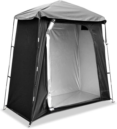 SUWOOPH Portable Outdoor Bicycle Storage Tent Shed, Waterproof Bike Cover, Space-Saving Yard Shelter, Camping, Garden Equipment(Black)