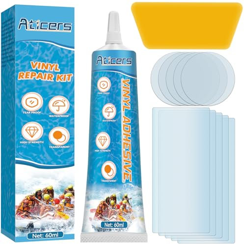 Pool Reparaturset, Heavy Duty Poolfolie Reparaturset, Wasserdichtes Pool Flickzeug, PVC Reparaturset ist für Aufblasbare Gegenständen, Whirlpools, oberirdische Pools, Aufblasbare Spa-Pools (50g)