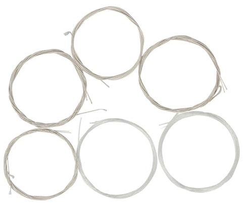 ibasenice Oud Saitensatz aus Nylon mit Versilbertem Kupferlegierungswickel Wissenschaftliches Design und Hohe Härte Ersatzsaiten für Oud Instrumente Anfänger und Profis