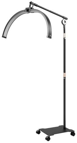 DJOAIUYF Halbmond Modern LED Schönheitslampe Halbmondlicht mit Fernbedienung 2000LM Wimpern Lampe PA>90,7-stufige Farbtemperatur, 10-stufige Helligkeit,Fernbedienun (40W)