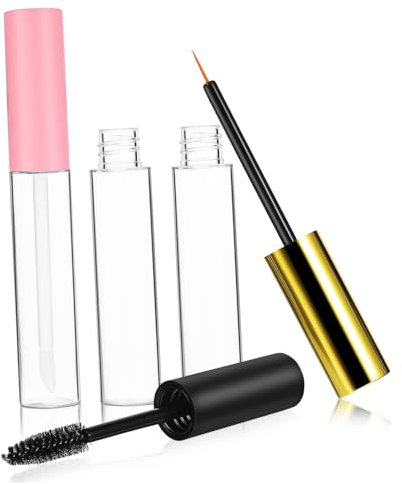 Holibanna Leeres Refillable Behälter Für Wimperntusche Eyeliner Lippenpflege Mit Präzisionsapplikator Tragbare Auslaufsichere Tuben Für Make-up Unterwegs