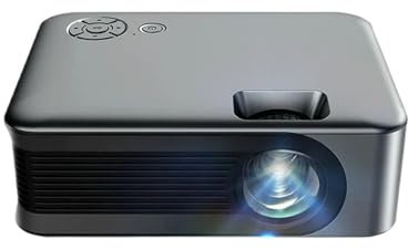 KKENZA Proyector A30 Mini, portátil, 3D, Cine en casa, WiFi, sincronización, Smartphone, 1080P, 4K, proyector de vídeo, Cine LED, Smart TV(Gunmetal SMV,US Plug)