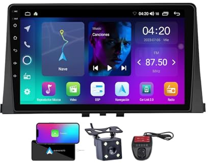 Genérico Radio Android 13 QLED de 9 y 2 DIN para Citroën Berlingo (2018-2020) - CarPlay y Android Auto inalámbricos - Cámara de visión Trasera Gratuita - Bluetooth, Dab, RDS, WiFi