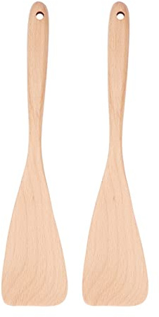 Espátula de madera manzana larga Utensilios de cocina resistentes al calor para cocinar y hornear un diseño liviano y cómodo para uso de la cocina en el hogar