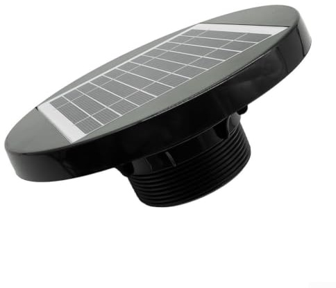 ComfyHarbor Extractor Solar De 200 Mm De Diámetro Y 25 Mm De Perfil Ultrabajo, 950 CFM De Ventilación Silenciosa, Para Cobertizos, Invernaderos, Baños, Techos, Caravanas Y Autocaravanas