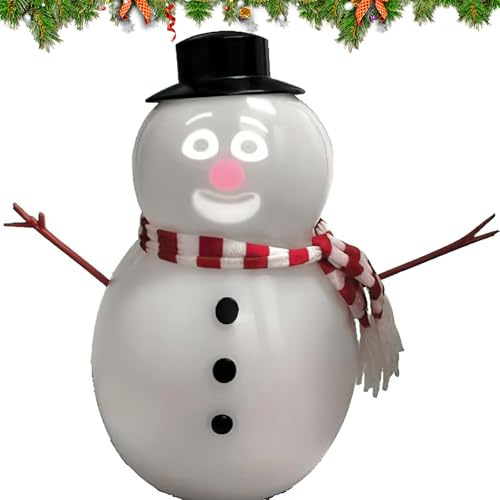18*20cm Talking Animated Blink Snowman, Singing Snowman Toy, with Built In Projector & Speaker, Interactive Dancing Talking Snowman Decor, USB/Battery Powered, for Kids Gifts Party Friend Family