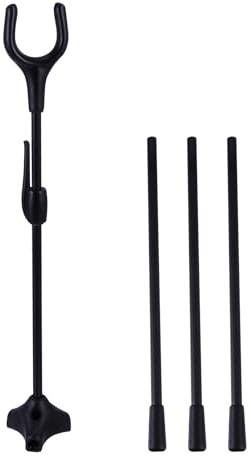 TOYANDONA Support d'arc Pliable en Fibre de Verre Trépied pour Tir à l'arc Chasse et Arc Classique Noir