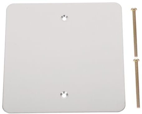 MOBUTOFU Placa de Cubierta de Salida Metálica Tipo 120 para Paredes y Techos, Cubierta Ciega Decorativa Fácil Colocación para Aplicaciones Eléctricas