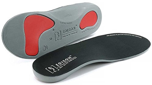 EDISON XXII ELITE PODIATRY™ BLK Orthotic Insoles for treatment of Plantar Fasciitis (M: UK 6.5-8)