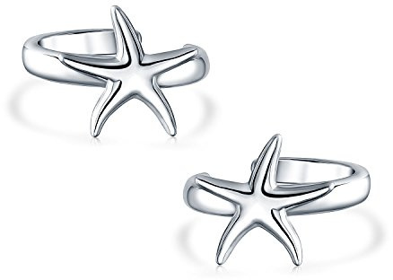 Minimalista Nautico Spiaggia Stella Marina Cartilage Orecchio Polsini Clip Wrap Helix Non Forato Orecchini Per Le Donne In Argento Sterling