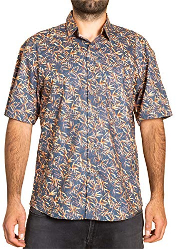 PANASIAM Hawaiishirt, Orange bamboo L