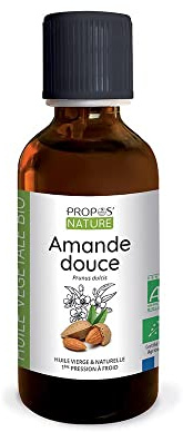 Huile d'Amande Douce Bio - Prunus Amygdalus Dulcis Oil - 100% pure et naturelle - 50 ml - Propos'Nature