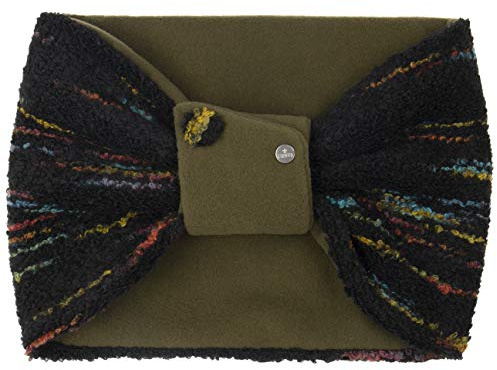 LIERYS Yasima Boucle Loopschal Rundschal Handmade Made in Italy Damen Herbst Winter grün One Size