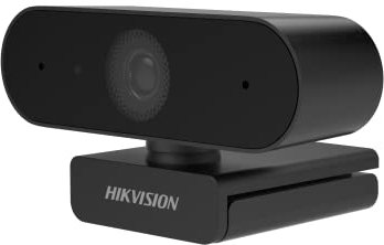 Hikvision DS-U02 - Webcam Full HD da 2 MP con microfono grandangolare USB Plug & Play, colore: Nero