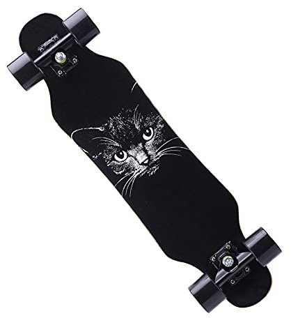 DFWYG Standard Skateboards 31 x8 Longboards mit ABEC-7 Lager, 7 Lagen Maple Wood Deck Skate Boards für Kinder Jungen Mädchen Teenager Erwachsene Anfänger Profis,Cat