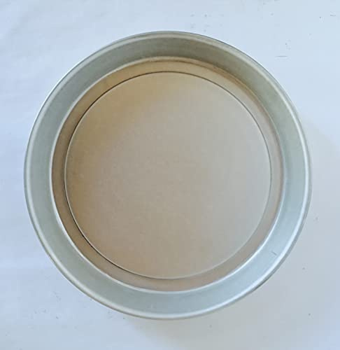 G.T. INOX Stampo furbo per crostata - tortiera alluminata liscia con rialzo interno per crostate e torte diametro 28 cm bordo esterno h. 36 mm Argento