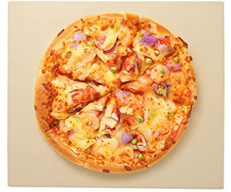 0℃ Outdoor Pizza Stone for Oven Grill 26x28x1.2cm Baking Stone, Houseware Pizza Grilling Stone Baking Stone for Oven Bbq and Grill, Thermal Shock Resistant, Durable and Safe, for Pizza Bread Bbq