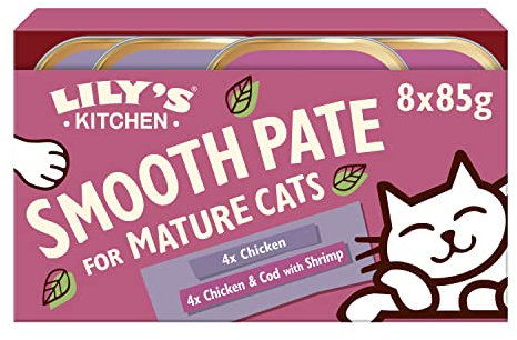 Lily's Kitchen Smooth Paté Selection Complete Mature Cat Food 8 x 85g