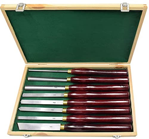 Holzmeisel set Drechseleisen hss drechselbeitel drechselwerkzeuge Drehbank ZubehöR Drechselwerkzeug set holz zum drechseln wood lathe Abstecher und Ringdreheisen zum Drechseln
