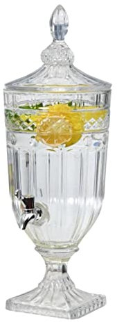 Arch Pattern Crystal Glass Drink Dispenser 3L - Single - Barware, Drinks Dispensers