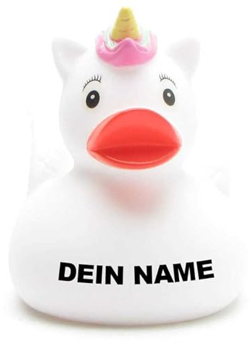 Badeente - personalisierbar (Einhorn Ente)