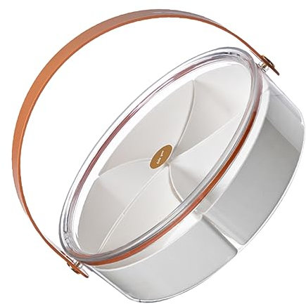 BESTonZON Geteiltes Serviertablett Mit Deckel Obst-serviertablett Servierschale Für Getrocknete Früchte Geteiltes Serviertablett Snack-servierplatte
