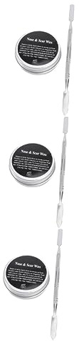 Beavorty 3 Pièces faux sang oculaire cosplay de maquillage de cicatrice se maquiller outil de maquillage d'halloween faire la modélisation ensemble de maquillage suite mastic spatule