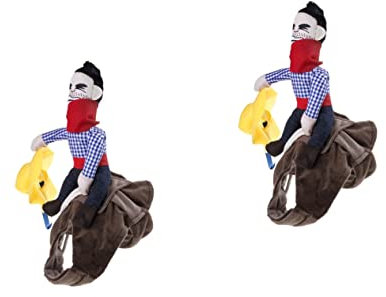 Angoily 2stücke Pet Costume -Rider Outfit Für Hunde Lustiges Kostüm Für Partys Halloween Und Fotoshootings Atmungsaktives Material Für Kleine Bis Mittelgroße Rassen