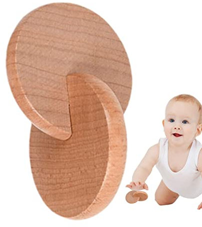 Hand to Hand Disc Baby, Interlocking Discs Toy, Egg Cups and Balls Puzzle Toys, Hand-eye Coordination Toy, Developmental Toy for Training Finger Grasp, Wooden Sensory Toys