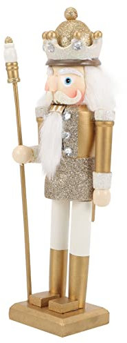 IMIKEYA Figurine De Casse-Noisette Bois Décoratif Traditionnel pour Mariage Et Anniversaire Ornement De Bureau Élégant