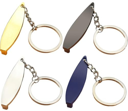 Sanfly Llavero con Abrebotellas De Tabla De Surf, 4 Uds., Llavero con Abridor De Botellas De Cerveza Y Bebidas De Aleación, Colgante Duradero, Regalo Clave para Mujeres Y Hombres