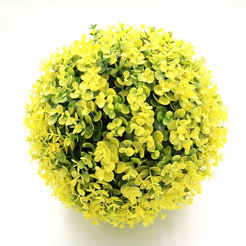 Faux Plant Decor Hanging Balls - Artificial Boxwood Topiary Spheres for Front Door, Porch, Backyard, Wedding - Lifelike, No Maintenance Garden Decor