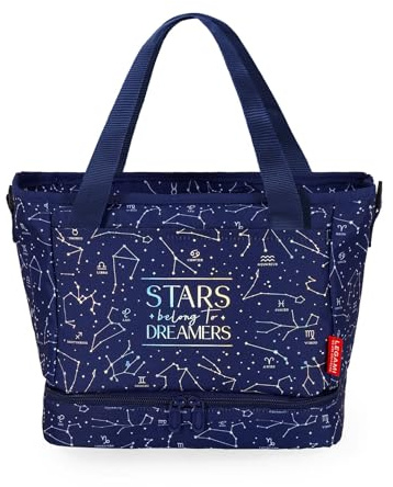 Legami - Borsa Termica Porta Pranzo, Tema Stars, Borsa Termoisolante per Pranzo, Lunch Bag Capiente 10,8 Litri, Tracolla Regolabile, Borsa a Spalla, 33 x 22 x 15 cm