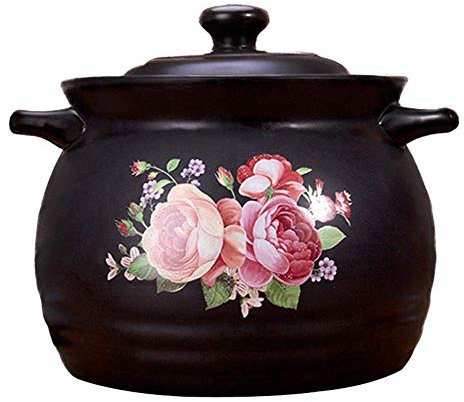CRBUDY Cocotte en Terre Cuite Faitout en Terre Cuite Cocotte en Céramique Pot en Argile pour la Cuisson - Polyvalent Résistant au Froid et à la Chaleur, Essentiels de Cuisine -