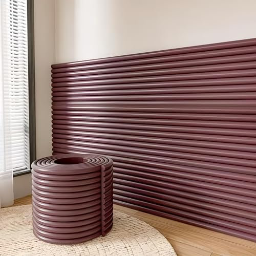 yacoxe Upholstered Wall Panels，Anti-collision Wall Stickers,anti-collision wall stickers, bedroom dojo game room cushion wall panels， for Bedroom Dojo Play Room ，recording studio, office(Brown)
