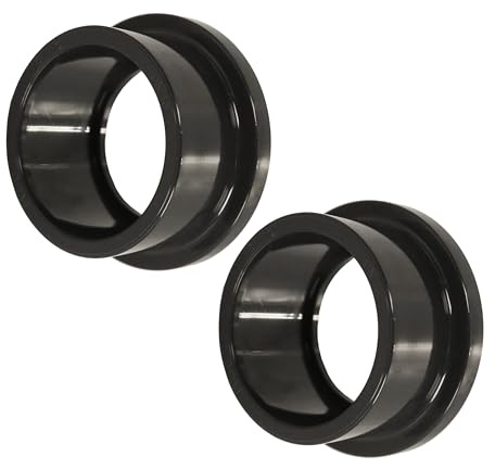 HAF® 2X PVC Fittings Bundbuchse mit 50mm Klebemuffe und Flansch | Ersatzteil aus grauem PVC-U mit Klebeanschluss für Kugelhähne und Rückschlagventile | Qualität: Made in Europe - Menge: 2 Stück