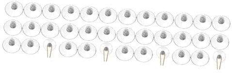 Ciieeo 32pcs Suction Pads for Shower Car Phone Holder Bath Accessories Suction Cup Hooks