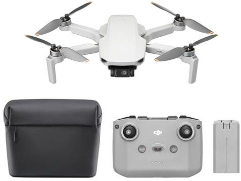 DJI Mini 4K Camera Drone Combo, Drohne mit 4K UHD Kamera für Erwachsene, unter 249 g, 3-Achsen Gimbal Stabilisierung, 10 km Videoübertragung, autom. Rückkehr, 2 Akkus für 62 min Flugzeit, QuickShots