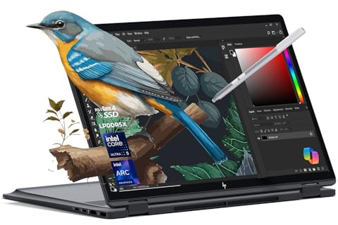 HP 2025 New Envy x360 2-in-1 AI Laptop, OmniBook X Flip 16 Touchscreen 2K Display, Intel Core Ultra 5 226V, Intel Arc 130V GPU, 16GB LPDDR5X, 1TB Gen 4 SSD, w/Microsoft Surface Pen, Win 11 Home