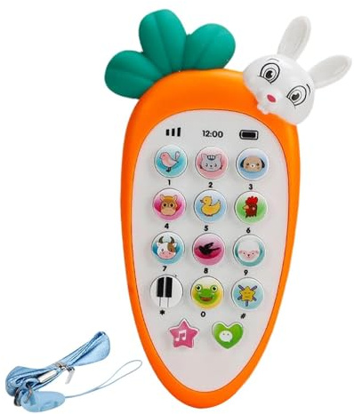 Tié de téléphone portable pour bébé - Jouez au téléphone pour les bébés, au jouet éducatif mobile, téléphone de jeu bébé | Jouet boutonné coloré avec des sons réalistes et des lumières douces pour l'a