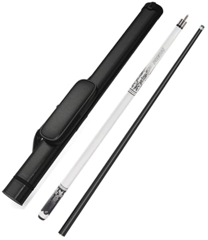 Stecche da Biliardo 148CM, 2 Pezzi In Fibra Di Carbonio 10mm 11,5mm 13mm Punta Snooker Stecca da Biliardo Segnali Di Biliardo A Bassa Deflessione Bastoncini Con Sacca/custodi(Size:13MM,Color:R1+Bag)