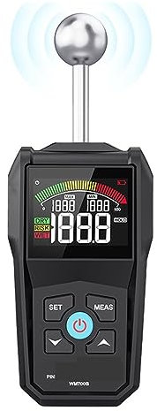 Legno Legname Rivelatore di Umidità Funzione di Allarme Tester di Umidità Igrometro Sferico Senza Contatto Rilevamento di Umidità,Veloce e preciso(WM700B)