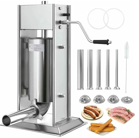 Insaccatrice, Insaccatrice Manuale Verticale, For uso aziendale o domestico, come ristoranti, hotel, mense(7l)