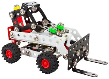 Constructor Bob – Metallbauspiel – 181 Teile – Baustellenfahrzeug zum Zusammenbauen – Expertenkoffer ab 8 Jahren