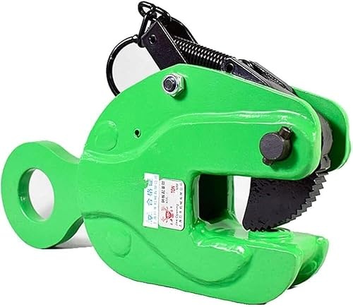 Heavy-Duty Plate Clamp with Spring Lock 1-5T Big Jaw Opening Durable Alloy Steel Lifting Clamp for Safe Lifting and Construction (3T Capacity)