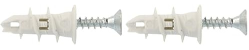 Molly M30230-XJ Sting Chevilles auto foreuses Nylon 25 mm avec Vis, Gris, Set de 30 Pièces (Lot de 2)