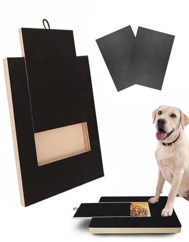 Genérico Rascador Uñas para Perros, Juguete Madera Extraíble Limars Uñas Perro, Rascador Uña Perros con Boxear Premios Papel Lija, Rascadors Uña Extraíble Ajustable Perro, para Artículos Mascotas