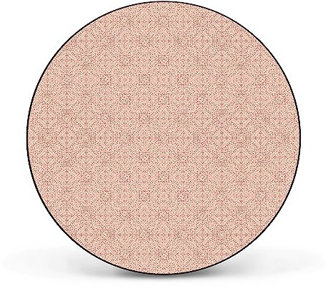 banjado Magnettafel Ø 47cm Schwarz - Magnetwand aus Metall - Magnetpinnwand als Memoboard - Pinnwand Magnettafel Küche, Büro, Kinderzimmer inkl. 4 Magnete & Montageset - Rosa Arabesque