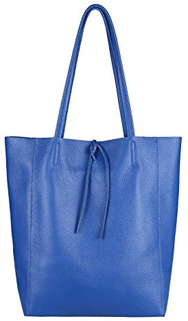 OBC Made in Italy Damen Leder Tasche XXL DIN-A4 Shopper Tote Hobo Bag Henkeltasche Handtasche Umhängetasche Ledertasche Schultertasche